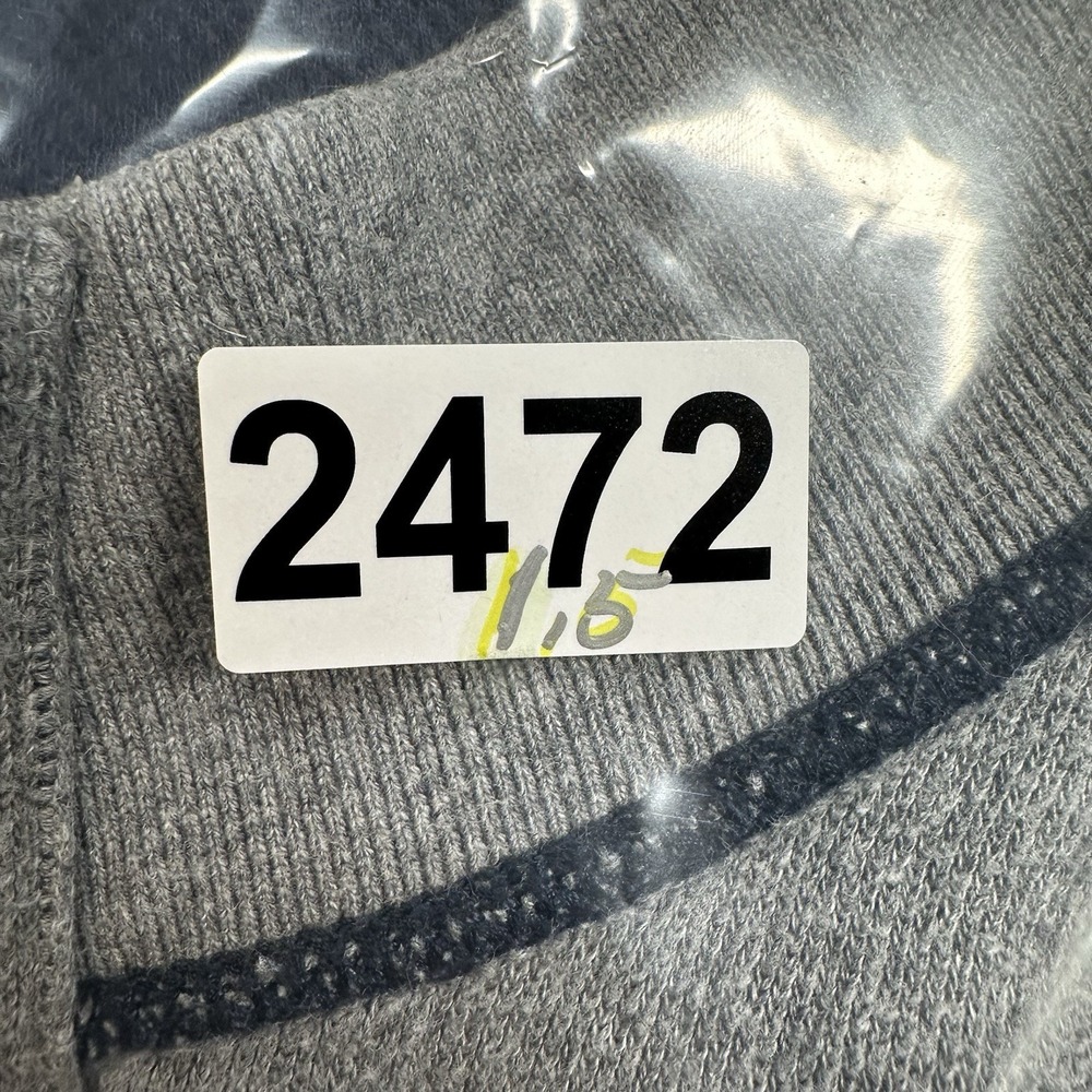 Tommy Bahama Gray Navy 1/4 Zip Pullover Reversible Sweater Men XL‎ Knit NOTE - Picture 7 of 7